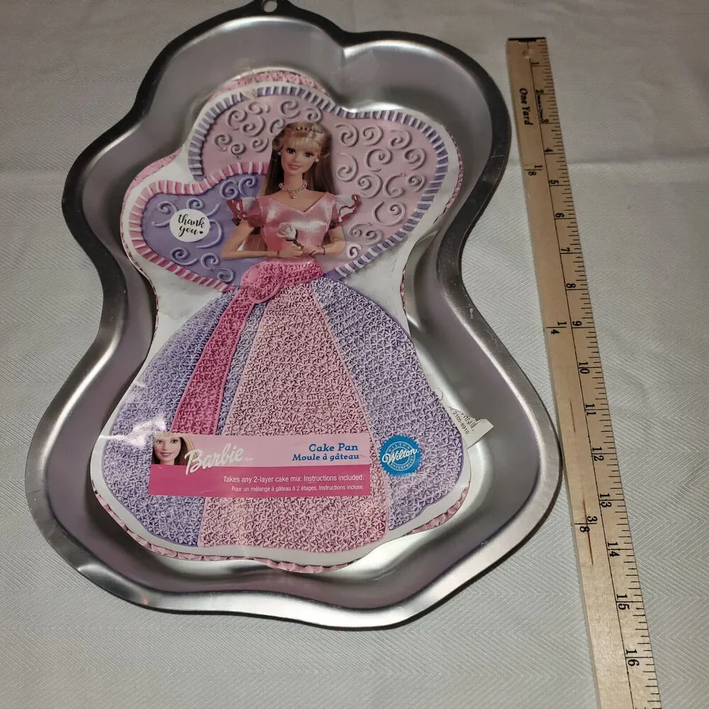 Wilton Barbie Cake Pan 2002 Enchanted Princess Mold Insert Instructions 2105
